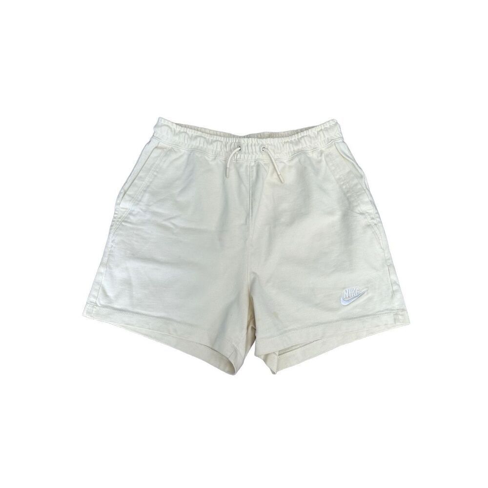 Nike Sportswear Club Fleece Shorts Women's S Pull On Sweat Shorts Cream Color